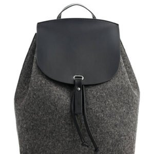 Textile hobo backpack